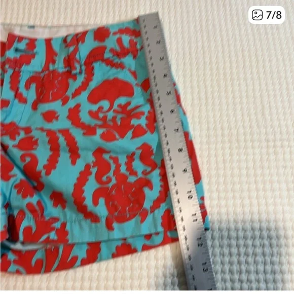 Lilly Pulitzer Shorts Bundle (3) sz 0 Pink Seersucker Tropical Resort Preppy - Picture 4 of 16